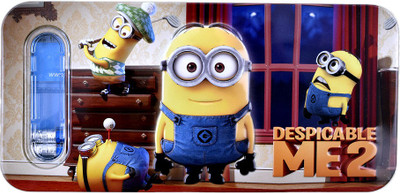 Disney Minion Cartoon Art Metal Pencil Boxes(Set of 1, Yellow)