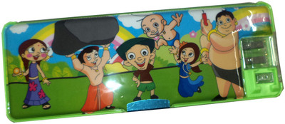 Karta Chota Bheem G With Led Light & Dual Sharpner Art plastic Pencil Box(Set of 1, Green)
Karta Chota Bheem G With Led Light & Dual Sharpner Art plastic Pencil Box(Set of 1, Green)