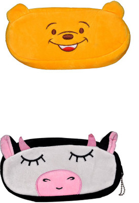 AVE NA Cartoon Face Art Soft Fabric Pencil Boxes(Set of 2, Yellow, Black)
AVE NA Cartoon Face Art Soft Fabric Pencil Boxes(Set of 2, Yellow, Black)