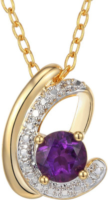 Facetzinspire Sterling Silver Amethyst Sterling Silver Pendant