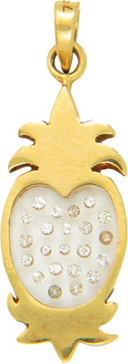 Popleys Love Forever 18kt Diamond Yellow Gold Pendant(Yellow Gold Plated)