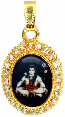 Rich & Famous Elegant Gold Shiva Cubic Zirconia Alloy Pendant