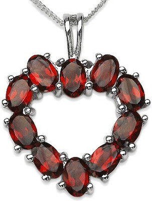 Johareez 6.50CTW Genuine Garnet Ovals .925 Sterling Silver Pendant Rhodium Garnet Sterling Silver Pendant
Johareez 6.50CTW Genuine Garnet Ovals .925 Sterling Silver Pendant Rhodium Garnet Sterling Silver Pendant