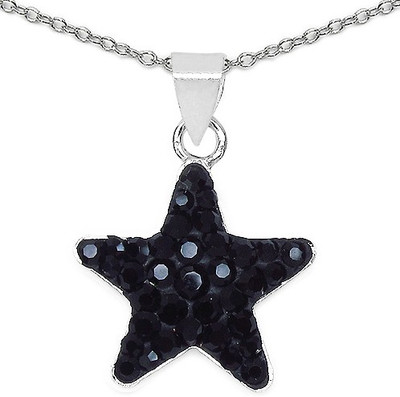 Johareez 0.70 Grams Black Crystal .925 Sterling Silver Star Shape Pendant Rhodium Crystal Sterling Silver Pendant
Johareez 0.70 Grams Black Crystal .925 Sterling Silver Star Shape Pendant Rhodium Crystal Sterling Silver Pendant