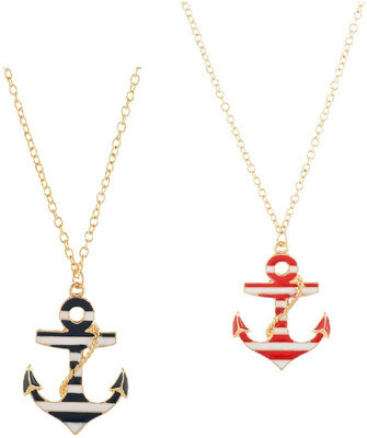 Aaishwarya Sporty Anchor Combo Alloy Pendant Set