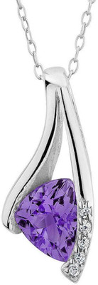 Kiara Jewellery Chitra Swarovski Crystal Sterling Silver Pendant