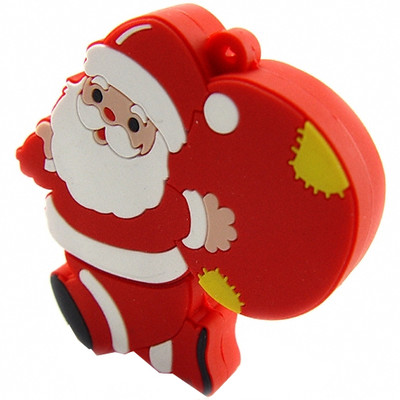 Microware Santa Claus with Gift Shape 4 GB Pen Drive(Red)