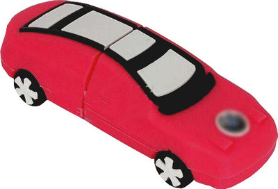 Microware Red Car Shape 16 GB Pen Drive(Red)