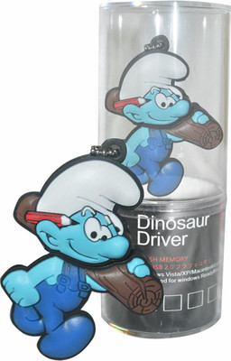 Dinosaur Drivers Smurfs 16 GB Pen Drive(Blue)