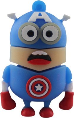 Shopizone Minion 2 eye Marvel Avenger 32 GB Pen Drive(Blue, Red)