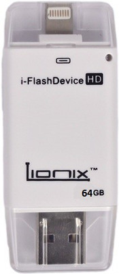 Lionix i Flash Drive 64 GB Pen Drive(White)