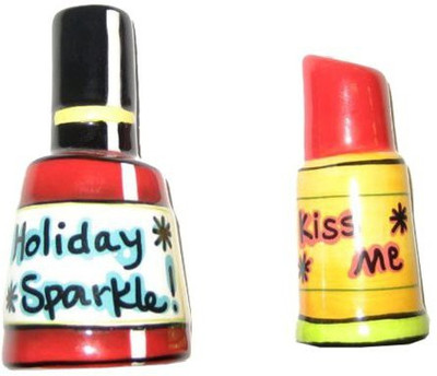 Appletree Design Nail Polish And Lipstick Salt And Pepper Set