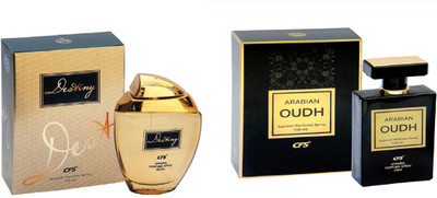 CFS Exotic Destiny Gold And Arabian Oudh Black Combo Perfume Eau de Parfum - 200 ml(For Boys & Girls)
CFS Exotic Destiny Gold And Arabian Oudh Black Combo Perfume Eau de Parfum - 200 ml(For Boys & Girls)