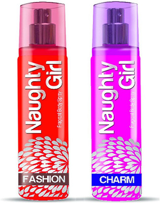 Naughty Girl FASHION & CHARM Perfume Combo For Women (1200 Sprays Each) Eau de Parfum - 135 ml(For Women)
Naughty Girl FASHION & CHARM Perfume Combo For Women (1200 Sprays Each) Eau de Parfum - 135 ml(For Women)