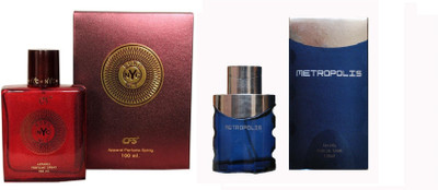 CFS Exotic NYC Bond And Metropolis Night Blue Combo Perfume Eau de Parfum - 200 ml(For Men & Women)
CFS Exotic NYC Bond And Metropolis Night Blue Combo Perfume Eau de Parfum - 200 ml(For Men & Women)