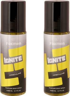 Foxmen Ignite-Ignite(Pack Of 2) Eau de Toilette - 400 ml(For Men & Women)