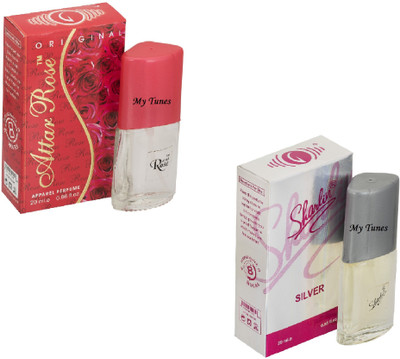 My Tunes Combo Pack Attar Rose & Sherlin Silver-20 ml Eau de Parfum - 40 ml(For Men)
My Tunes Combo Pack Attar Rose & Sherlin Silver-20 ml Eau de Parfum - 40 ml(For Men)
