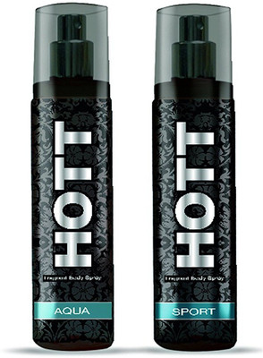 Hott AQUA & SPORT Perfume Combo For Men (1200 Sprays Each) Eau de Parfum - 135 ml(For Men)
Hott AQUA & SPORT Perfume Combo For Men (1200 Sprays Each) Eau de Parfum - 135 ml(For Men)