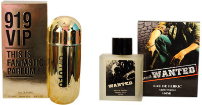 Ramco 919 VIP and Wanted Combo Eau de Parfum - 200 ml(For Boys)