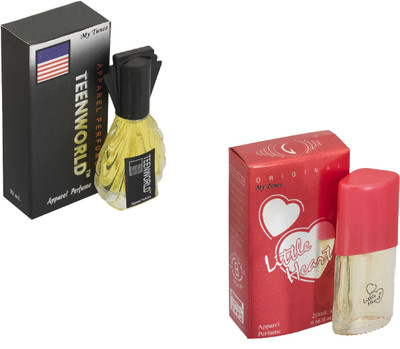 My Tunes Combo Pack Teen World 30 Ml & Little Heart- 20 ml Eau de Parfum - 50 ml(For Men)
My Tunes Combo Pack Teen World 30 Ml & Little Heart- 20 ml Eau de Parfum - 50 ml(For Men)