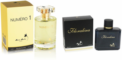 Anna Andre Paris Floralina 100ml & Numero 1 Perfume 110ml Eau de Toilette - 210 ml(For Boys)
Anna Andre Paris Floralina 100ml & Numero 1 Perfume 110ml Eau de Toilette - 210 ml(For Boys)