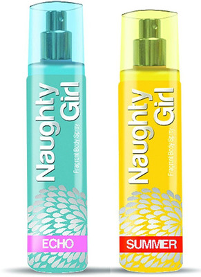 Naughty Girl ECHO & SUMMER Perfume Combo For Women (1200 Sprays Each) Eau de Parfum - 135 ml(For Women)
Naughty Girl ECHO & SUMMER Perfume Combo For Women (1200 Sprays Each) Eau de Parfum - 135 ml(For Women)