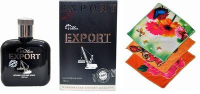 Vablon Export Black Perfume 100ML + 3 Women Cotton Handkerchiefs Eau de Parfum - 100 ml(For Women)
Vablon Export Black Perfume 100ML + 3 Women Cotton Handkerchiefs Eau de Parfum - 100 ml(For Women)