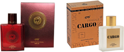CFS Exotic NYC Bond And Cargo Brown Combo Perfume Eau de Parfum - 200 ml(For Men & Women)
CFS Exotic NYC Bond And Cargo Brown Combo Perfume Eau de Parfum - 200 ml(For Men & Women)