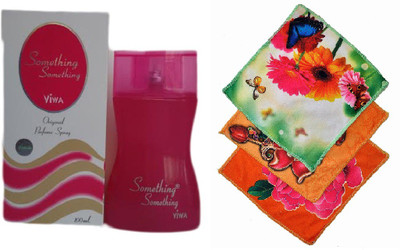 Viwa Original Something Something Pink Perfume 100ML + 3 Women Cotton Handkerchiefs Eau de Parfum - 100 ml(For Women)
Viwa Original Something Something Pink Perfume 100ML + 3 Women Cotton Handkerchiefs Eau de Parfum - 100 ml(For Women)