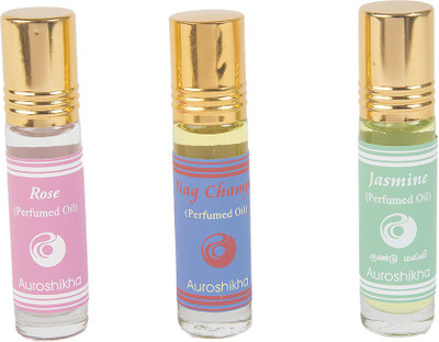 Auroshikha Perfumed oil , Rose , Nag Champa , Jasmine Eau de Parfum - 8 ml(For Men & Women)
Auroshikha Perfumed oil , Rose , Nag Champa , Jasmine Eau de Parfum - 8 ml(For Men & Women)