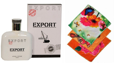 Vablon Export White Perfume 100ML + 3 Women Cotton Handkerchiefs Eau de Parfum - 100 ml(For Women)
Vablon Export White Perfume 100ML + 3 Women Cotton Handkerchiefs Eau de Parfum - 100 ml(For Women)