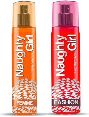 Naughty Girl FEMME & FASHION Perfume Combo For Women (1200 Sprays Each) Eau de Parfum - 135 ml(For Women)
Naughty Girl FEMME & FASHION Perfume Combo For Women (1200 Sprays Each) Eau de Parfum - 135 ml(For Women)