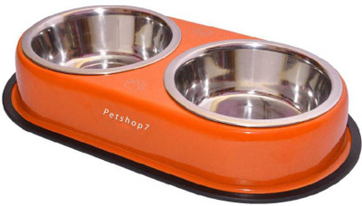 Petshop7 Orange Lage 1600ML Dog Double Dinner Set Square Stainless Steel Pet Bowl(1600 ml Orange)
Petshop7 Orange Lage 1600ML Dog Double Dinner Set Square Stainless Steel Pet Bowl(1600 ml Orange)