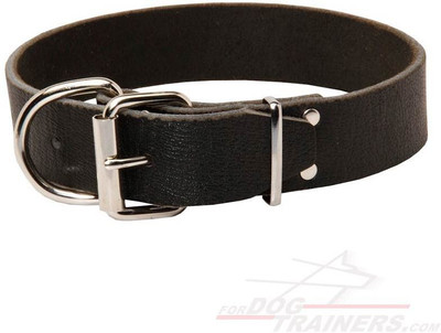 Skora genuine leather 1 inch medium collar for dog Plain Dog Collar Charm(Silver, Black, Round)
Skora genuine leather 1 inch medium collar for dog Plain Dog Collar Charm(Silver, Black, Round)