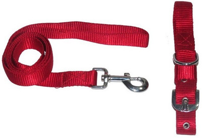Pet Club51 Pet Club51 Dog Collar & Leash(Medium, Red)