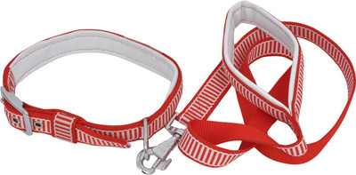 Wonder Wish Dog Collar & Leash(, Red
