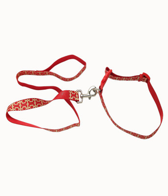Ecocart Dog & Cat Collar & Leash(, peppy red