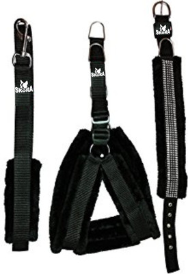 Skora Fancy Nylon Black 1 inch Fur harness, Collar & Leash (Chest Size : 26-30 inch)(, Black) Dog Harness & Leash(, black
Skora Fancy Nylon Black 1 inch Fur harness, Collar & Leash (Chest Size : 26-30 inch)(, Black) Dog Harness & Leash(, black