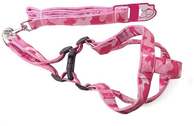 Ecocart Dog Harness & Leash(, Pinky pink
