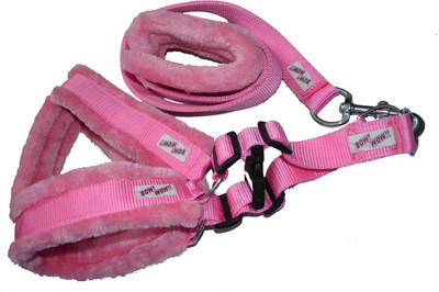 Bow! Wow !! Dog Harness & Leash(, Pink