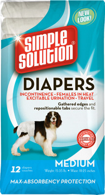 Bramton Simple Solution disposable diapers (Medium, 12 pack) Disposable Dog Diapers(Pack of 12 M)
Bramton Simple Solution disposable diapers (Medium, 12 pack) Disposable Dog Diapers(Pack of 12 M)