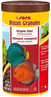 Sera Discus Granules 480g/1000ml | Staple Diet Sinking Granules With Garlic & Prebiotic Effect For Lively, Fertile Discus | 480 g Dry Fish Food
Sera Discus Granules 480g/1000ml | Staple Diet Sinking Granules With Garlic & Prebiotic Effect For Lively, Fertile Discus | 480 g Dry Fish Food