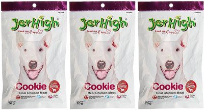 JerHigh Cookies Chicken 210 g Dry Dog Food(Pack of 3)