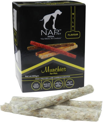 NappetsIndia Milky Flavour Munchies Milk 900 g Dry Dog Food