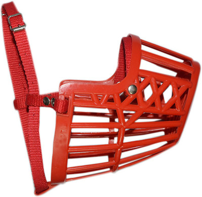 Paw Zone Large Twisted Dog Muzzle(Red)