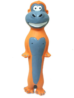 Super Dog Latex Squeeze Toy Ape Rubber Squeaky Toy For Dog