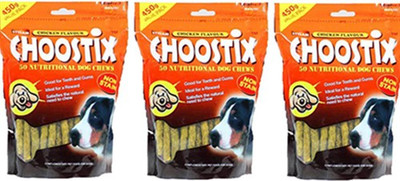 Choostix Treat Chicken Dog Treat(450 g, Pack of 3)