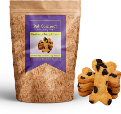 Pet Connect Blueberry Temptations Doggie Biscuit Berry Dog Treat(250 g)