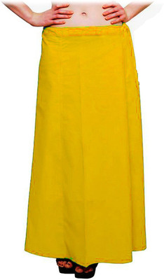 Zaributi PETTICOAT-42-YELLOW Cotton Petticoat(XXL)
