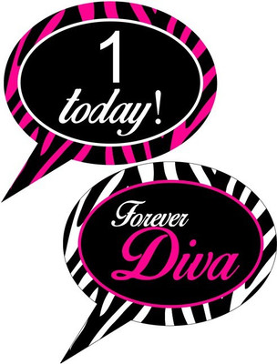 Fancy Steps Forever Diva Photo Booth Board(Party)